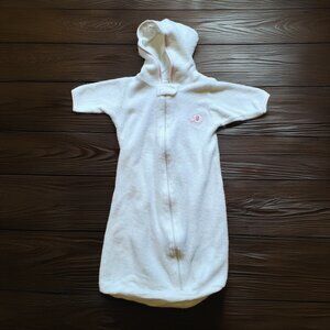 Kissy Kissy Terry Cloth Hooded Bath Sack Size 0 Small